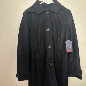 St. John's Bay Classic Black Pea Coat